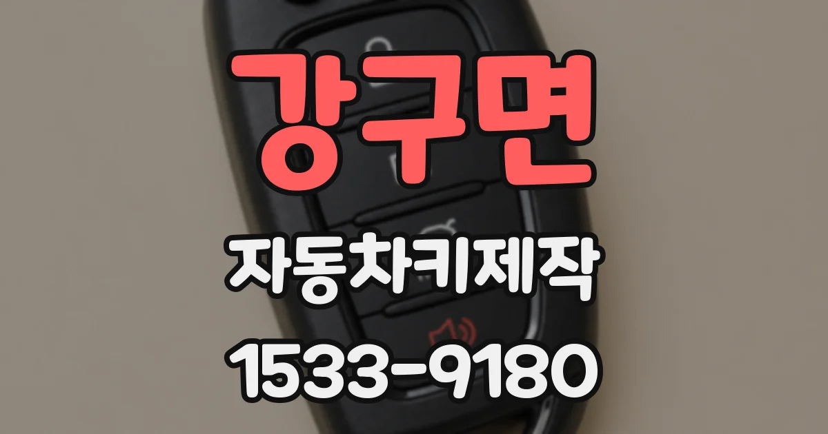 강구면 자동차키제작
