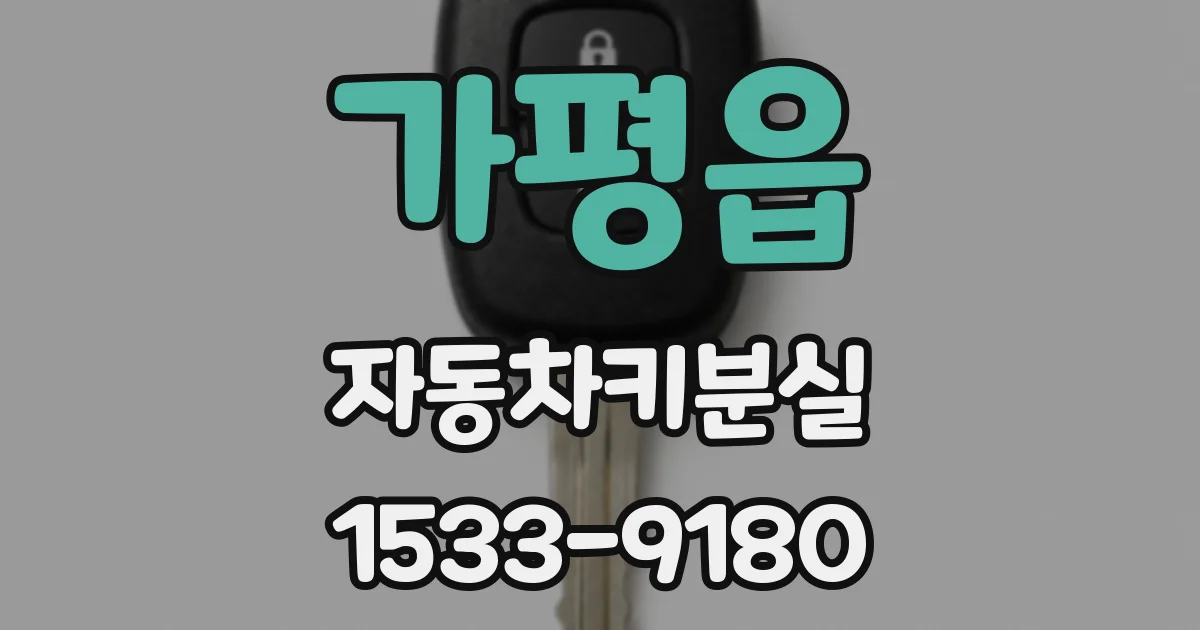 가평읍 자동차키분실