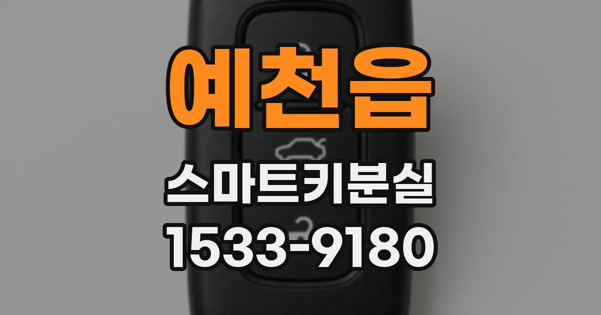 예천읍 스마트키분실
