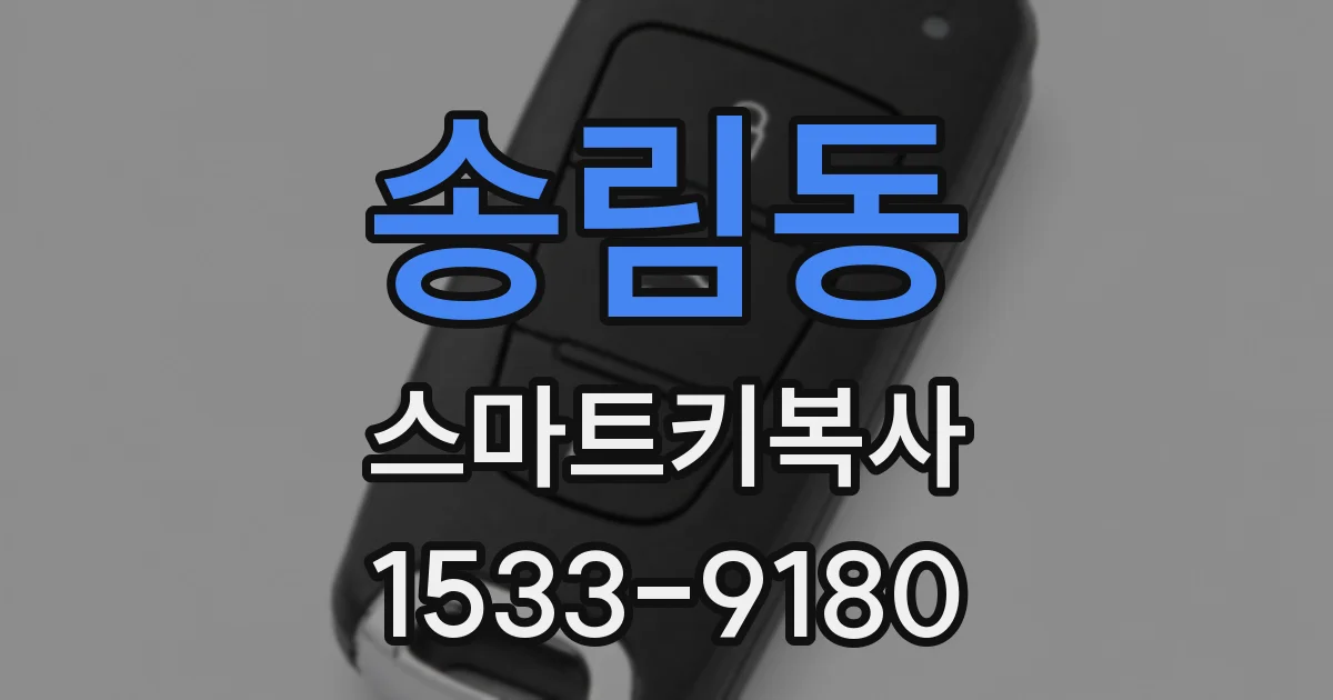 송림동 스마트키복사