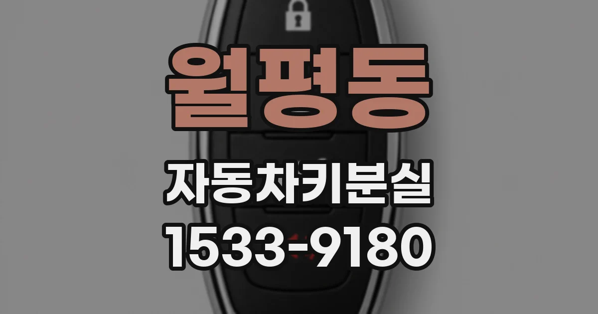 월평동 자동차키분실