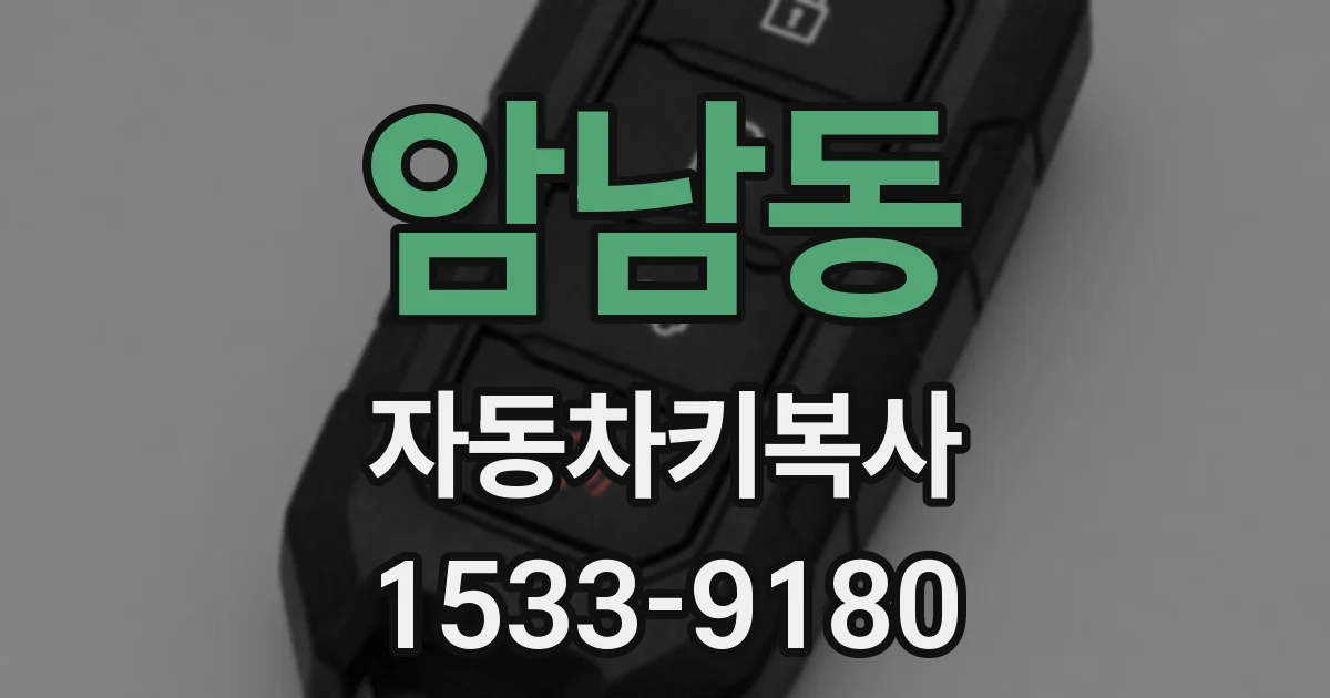 암남동 자동차키복사
