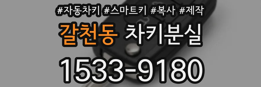 갈천동 차키분실