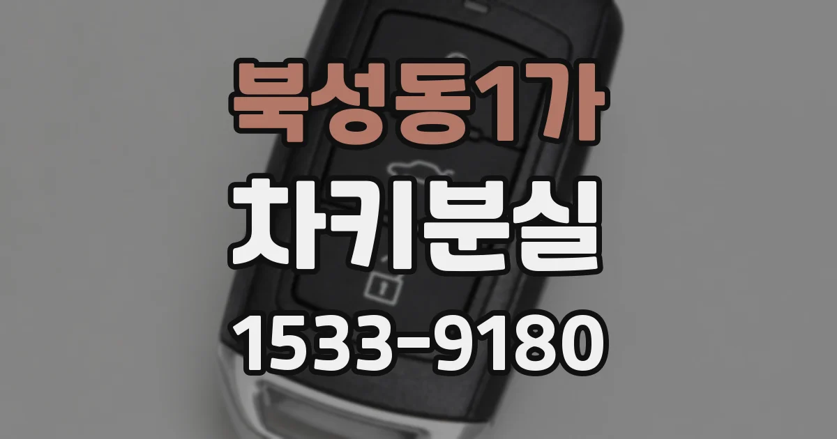북성동1가 차키분실