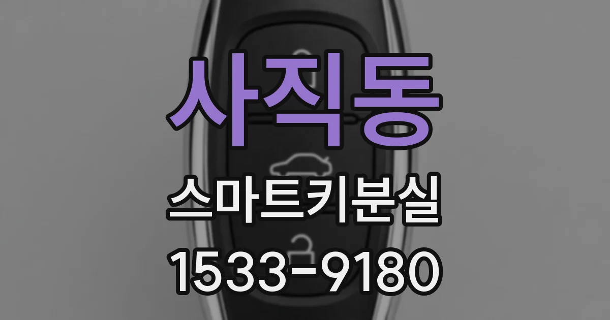 사직동 스마트키분실