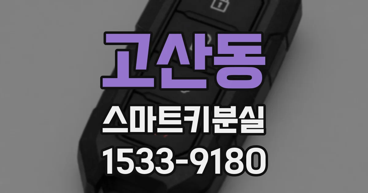 고산동 스마트키분실