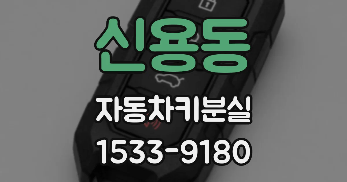 신용동 자동차키분실
