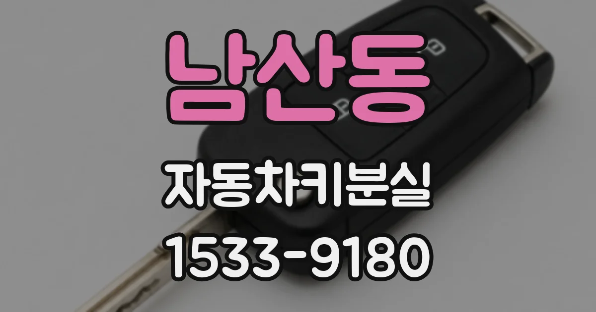 남산동 자동차키분실