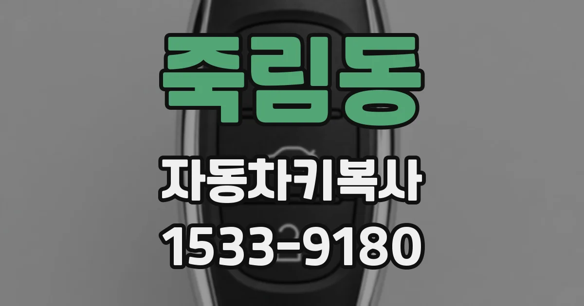 죽림동 자동차키복사