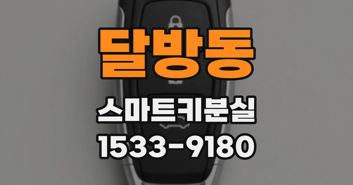 달방동 스마트키분실