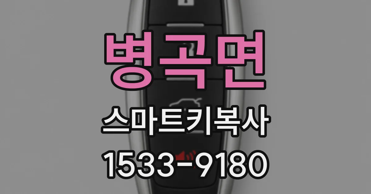 병곡면 스마트키복사