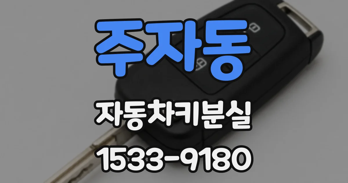 주자동 자동차키분실