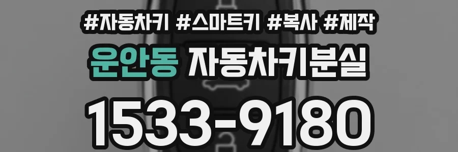 운안동 자동차키분실