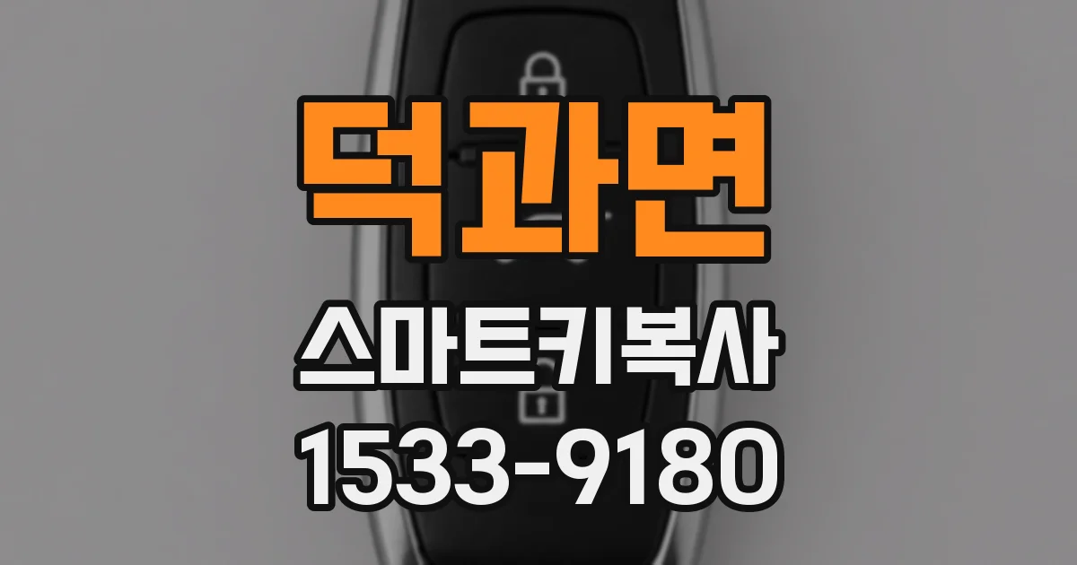 덕과면 스마트키복사