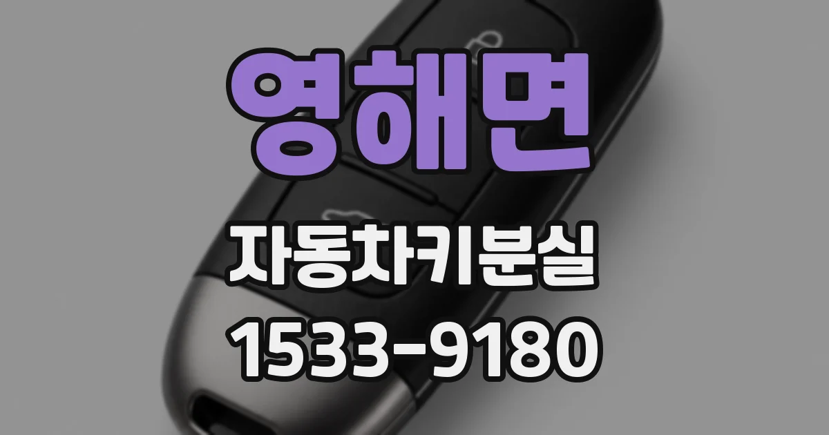 영해면 자동차키분실