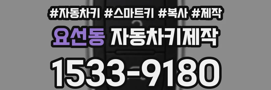 요선동 자동차키제작