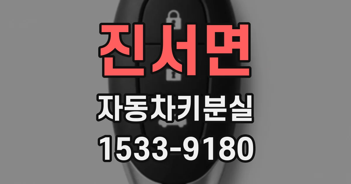 진서면 자동차키분실