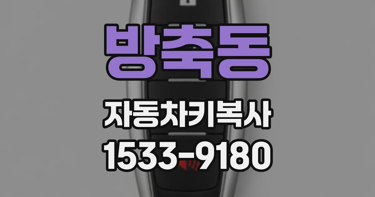 방축동 자동차키복사