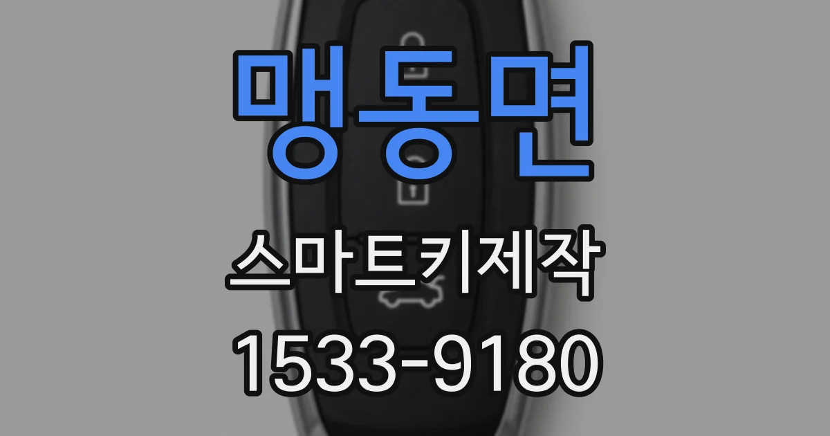 맹동면 스마트키제작