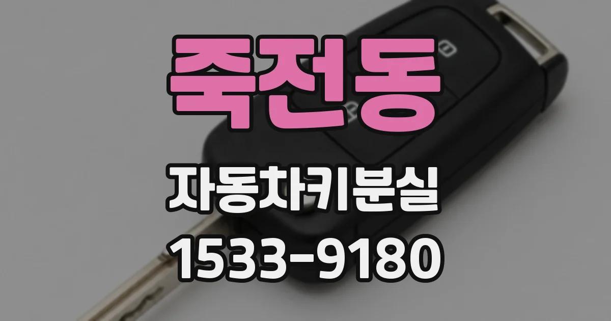 죽전동 자동차키분실