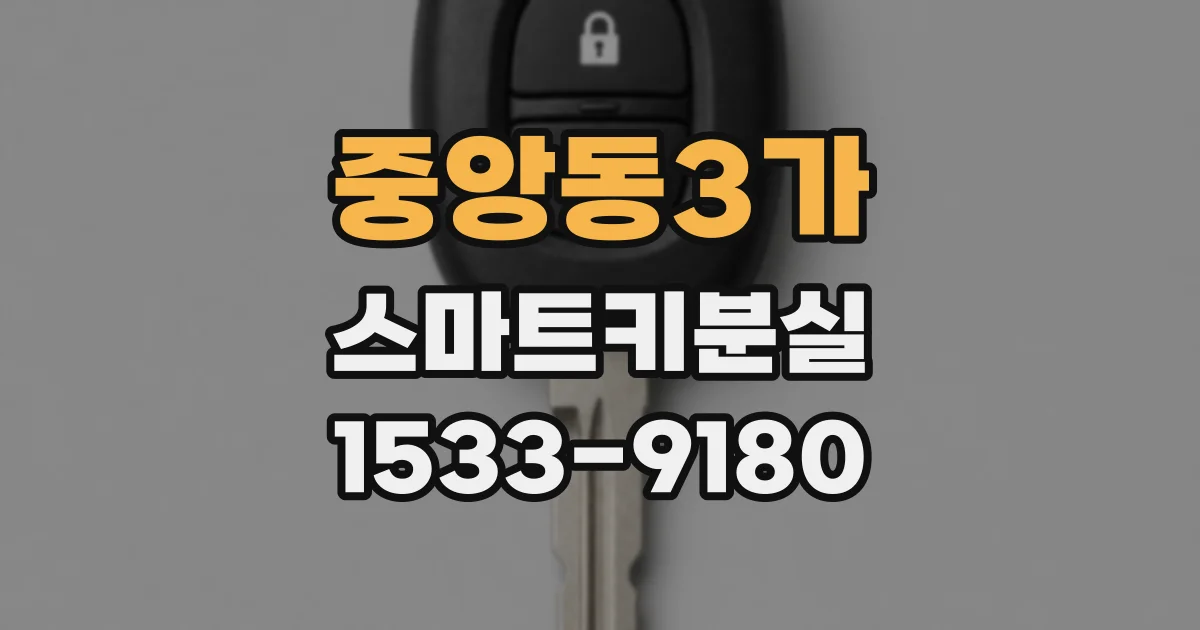 중앙동3가 스마트키분실