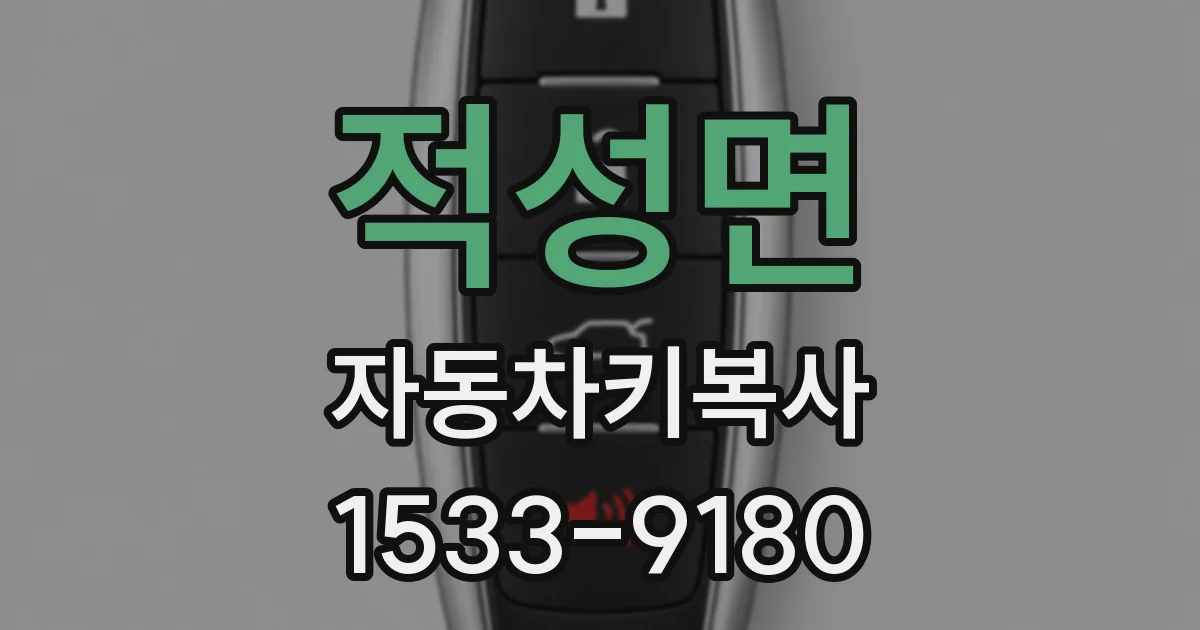 적성면 자동차키복사