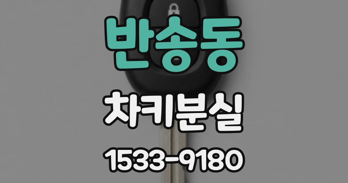 반송동 차키분실