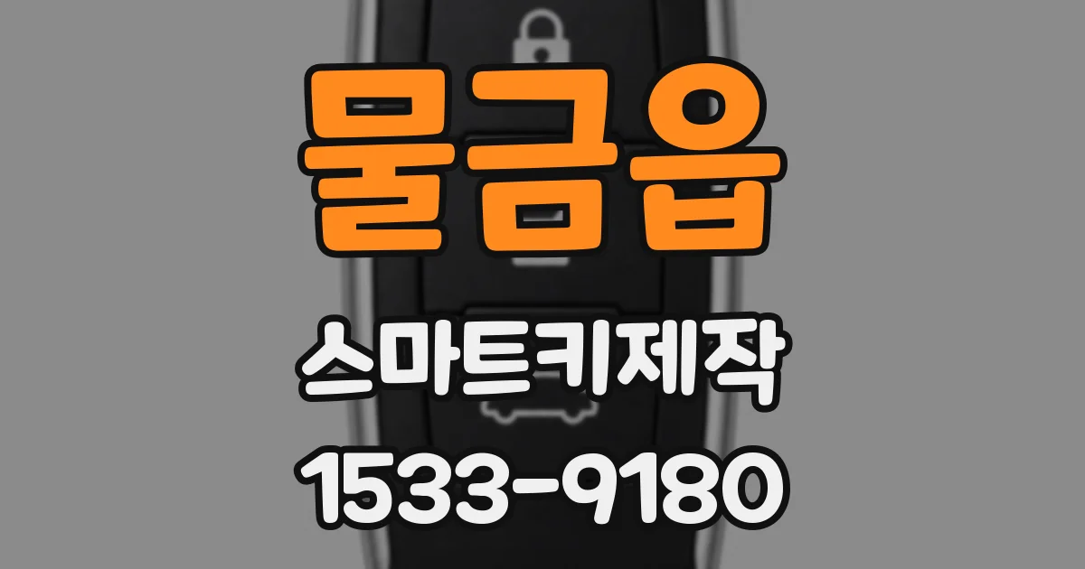물금읍 스마트키제작