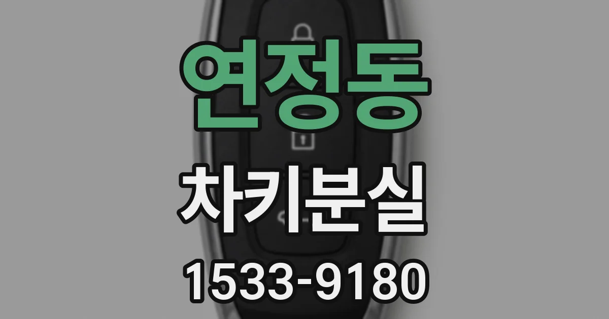 연정동 차키분실