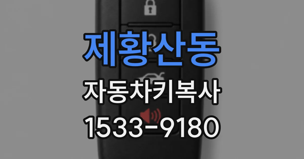 제황산동 자동차키복사