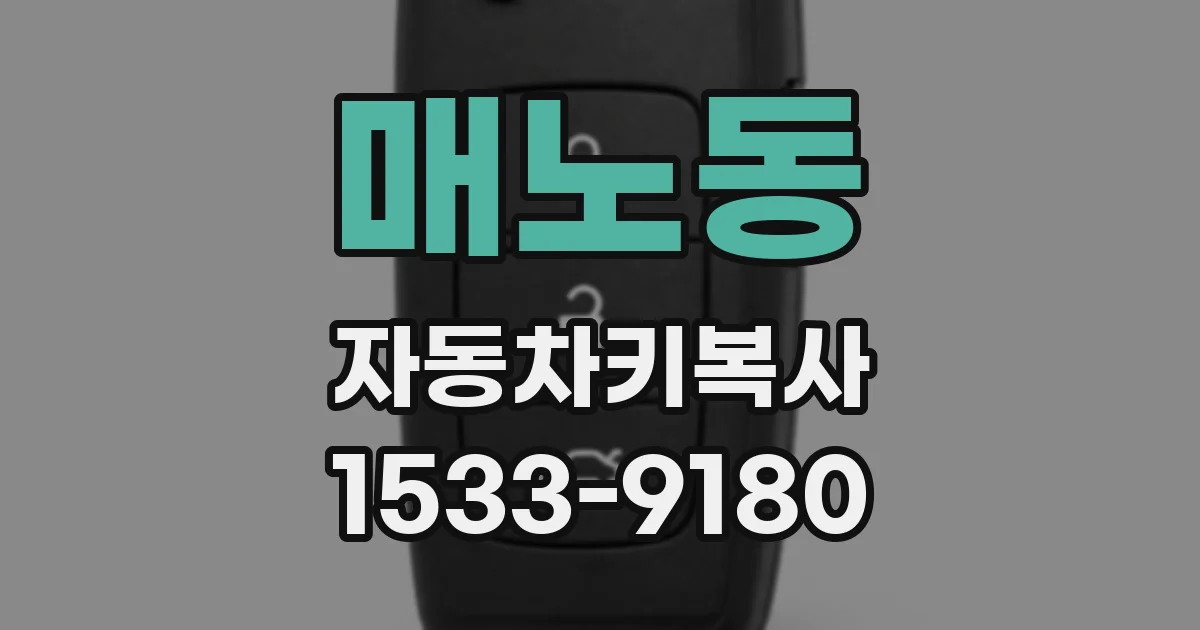 매노동 자동차키복사