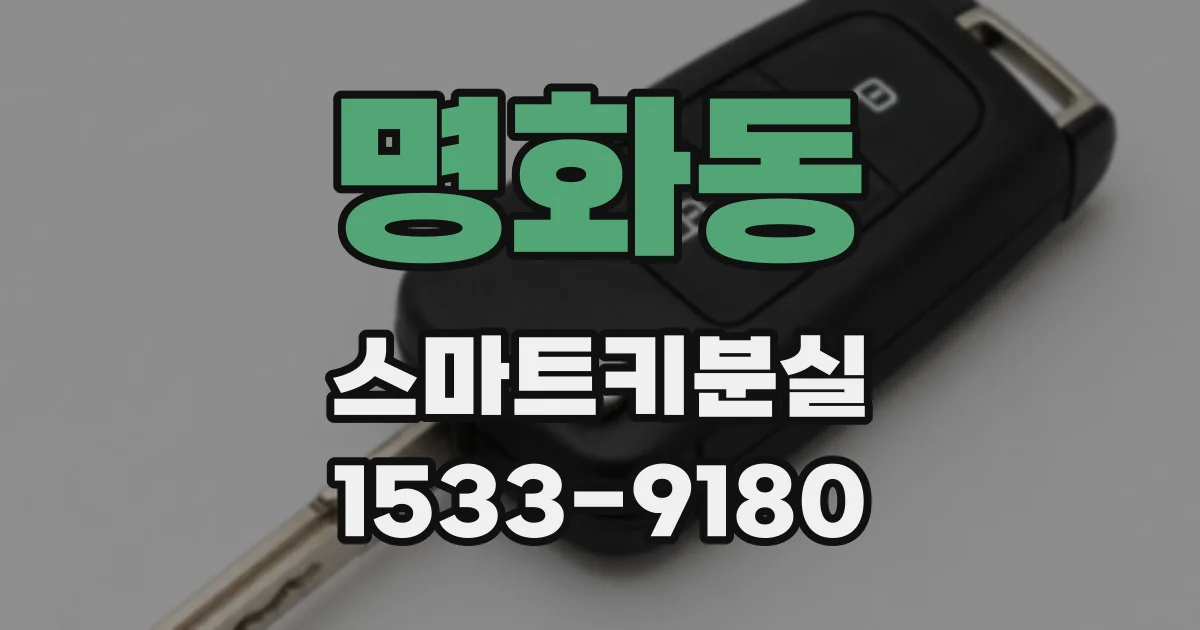 명화동 스마트키분실