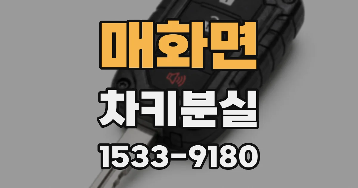 매화면 차키분실