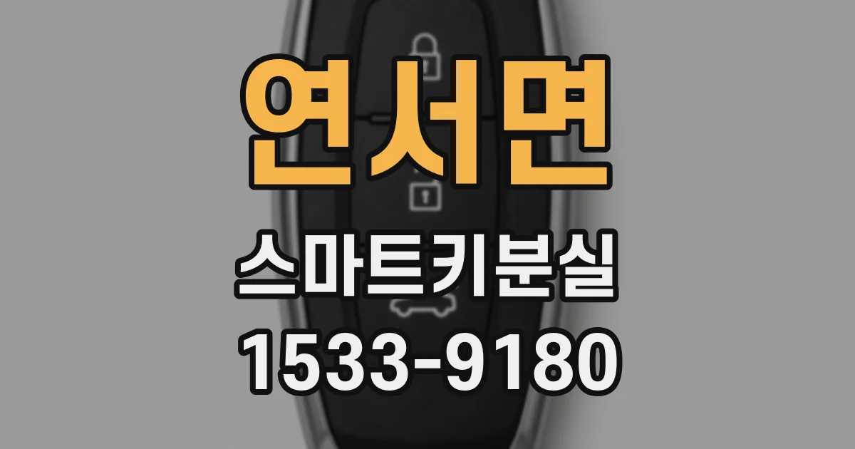 연서면 스마트키분실