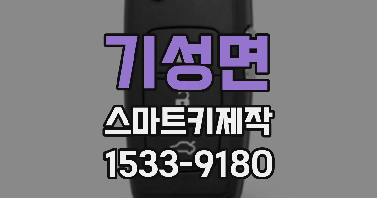 기성면 스마트키제작
