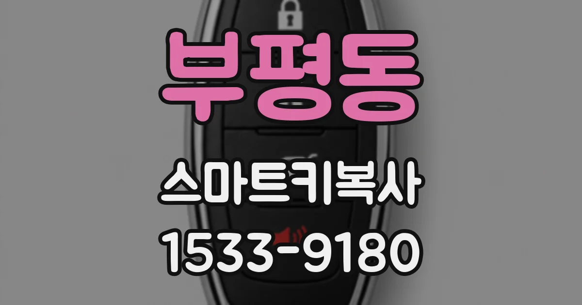 부평동 스마트키복사