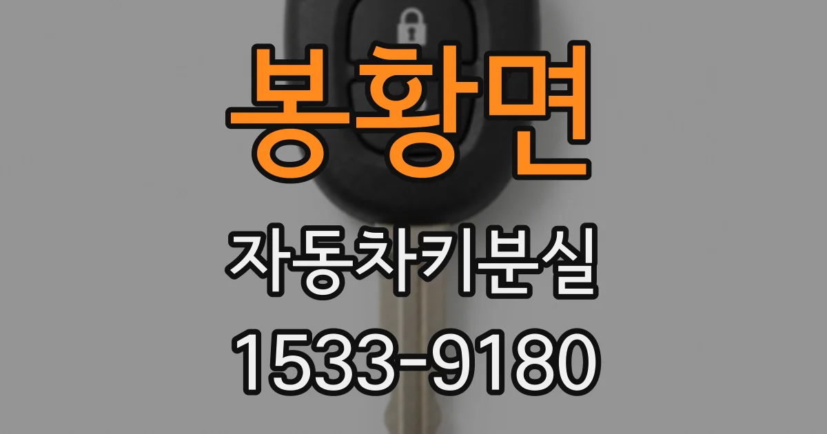 봉황면 자동차키분실
