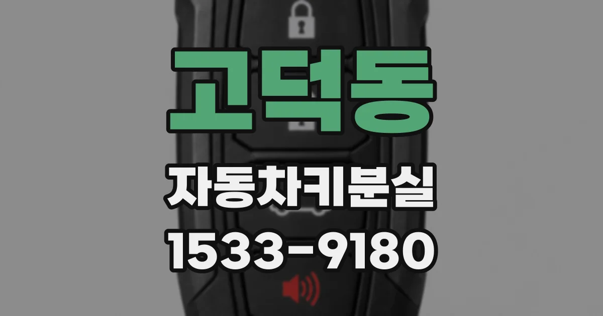 고덕동 자동차키분실