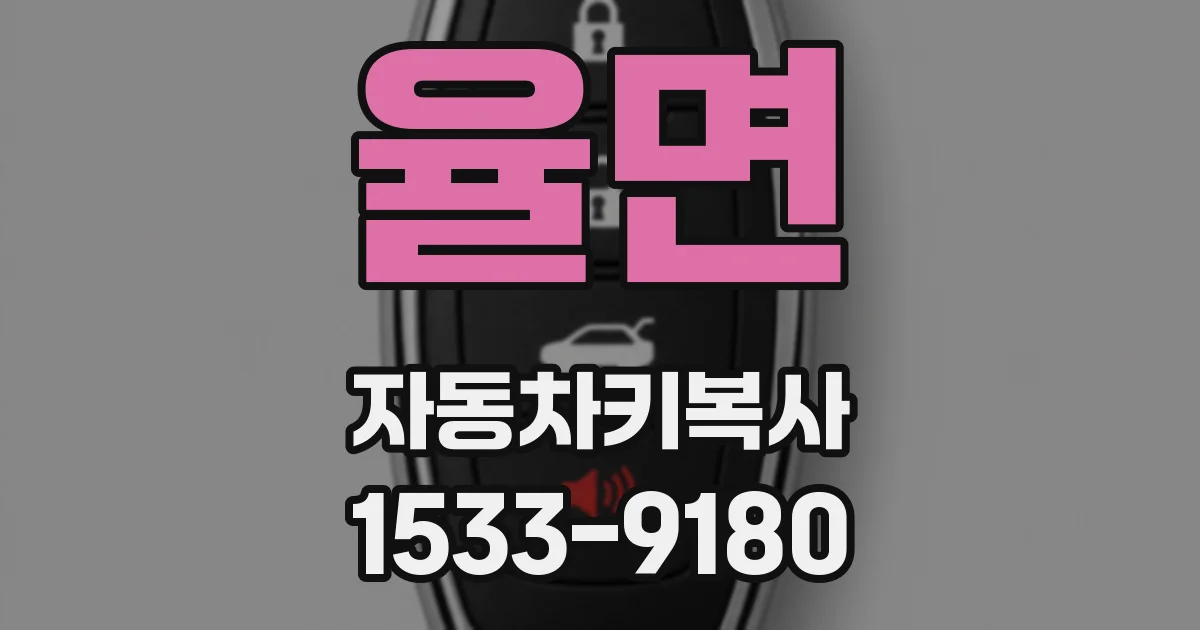 율면 자동차키복사