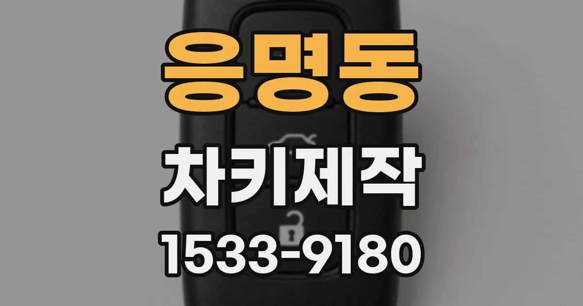 응명동 차키제작