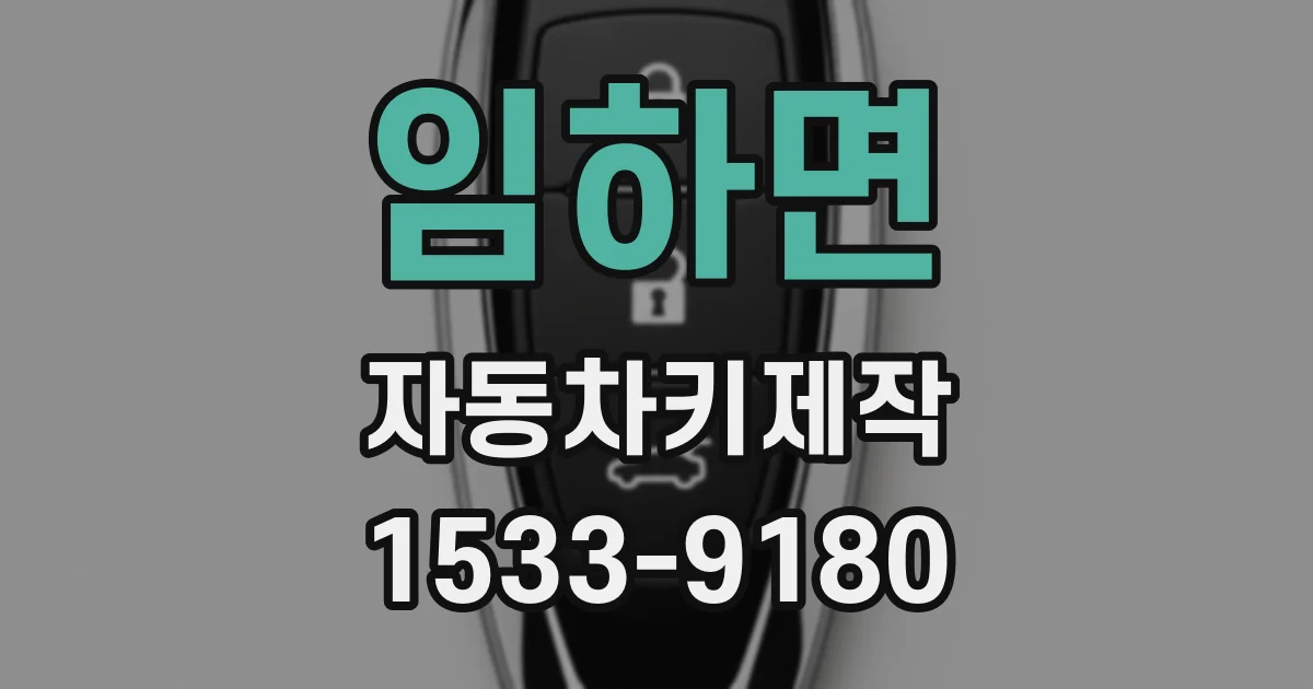 임하면 자동차키제작