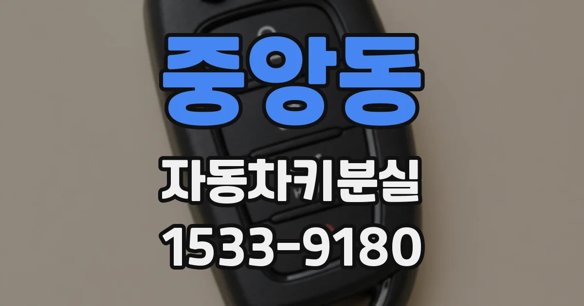 중앙동 자동차키분실