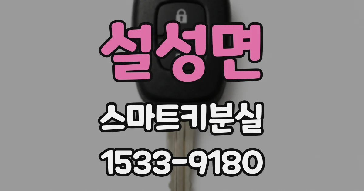 설성면 스마트키분실
