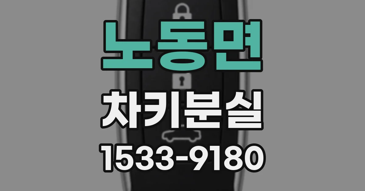 노동면 차키분실