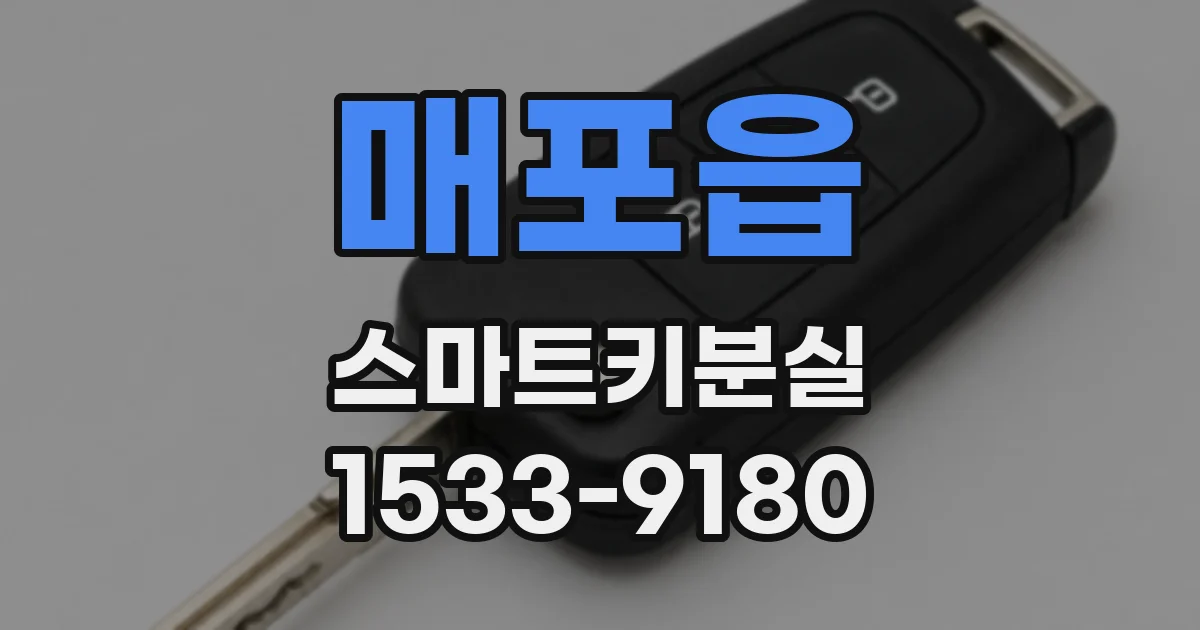 매포읍 스마트키분실