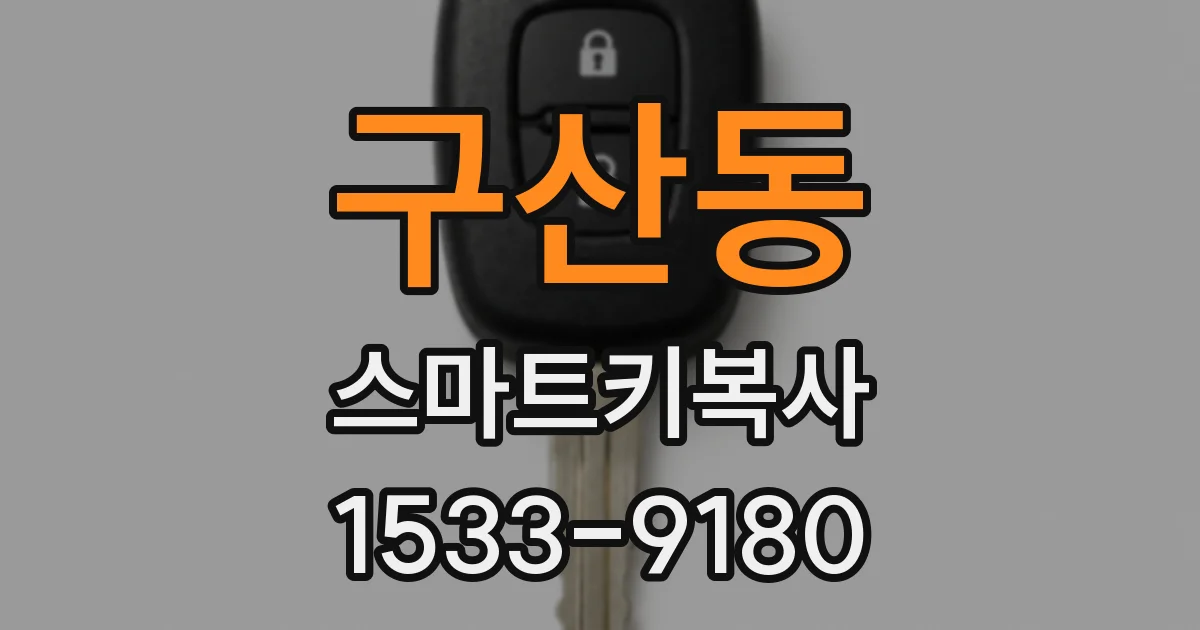구산동 스마트키복사