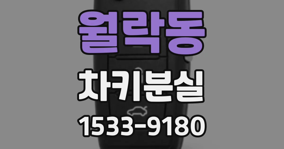 월락동 차키분실