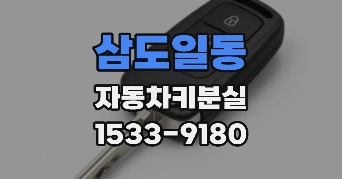 삼도일동 자동차키분실