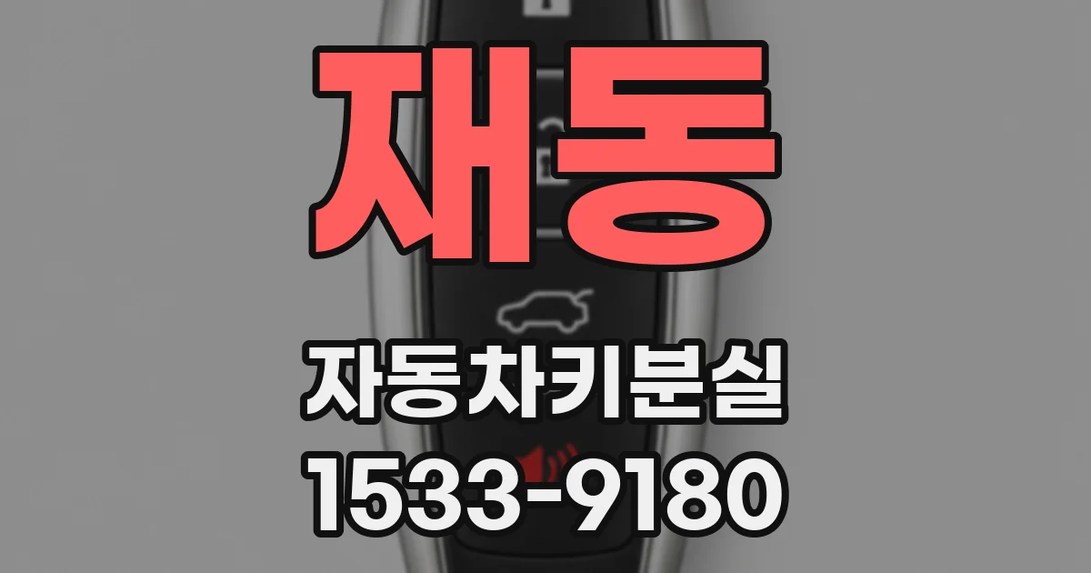 재동 자동차키분실
