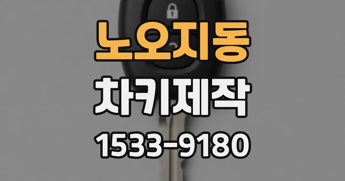 노오지동 차키제작